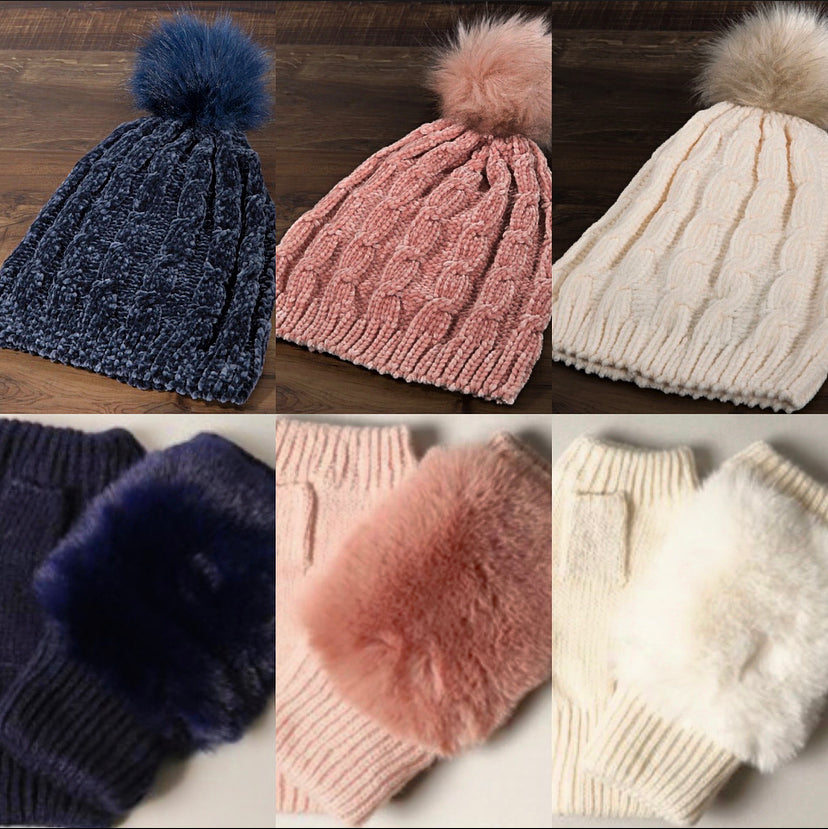 Baby It’s Cold Outside Hat Set - Fashdime
